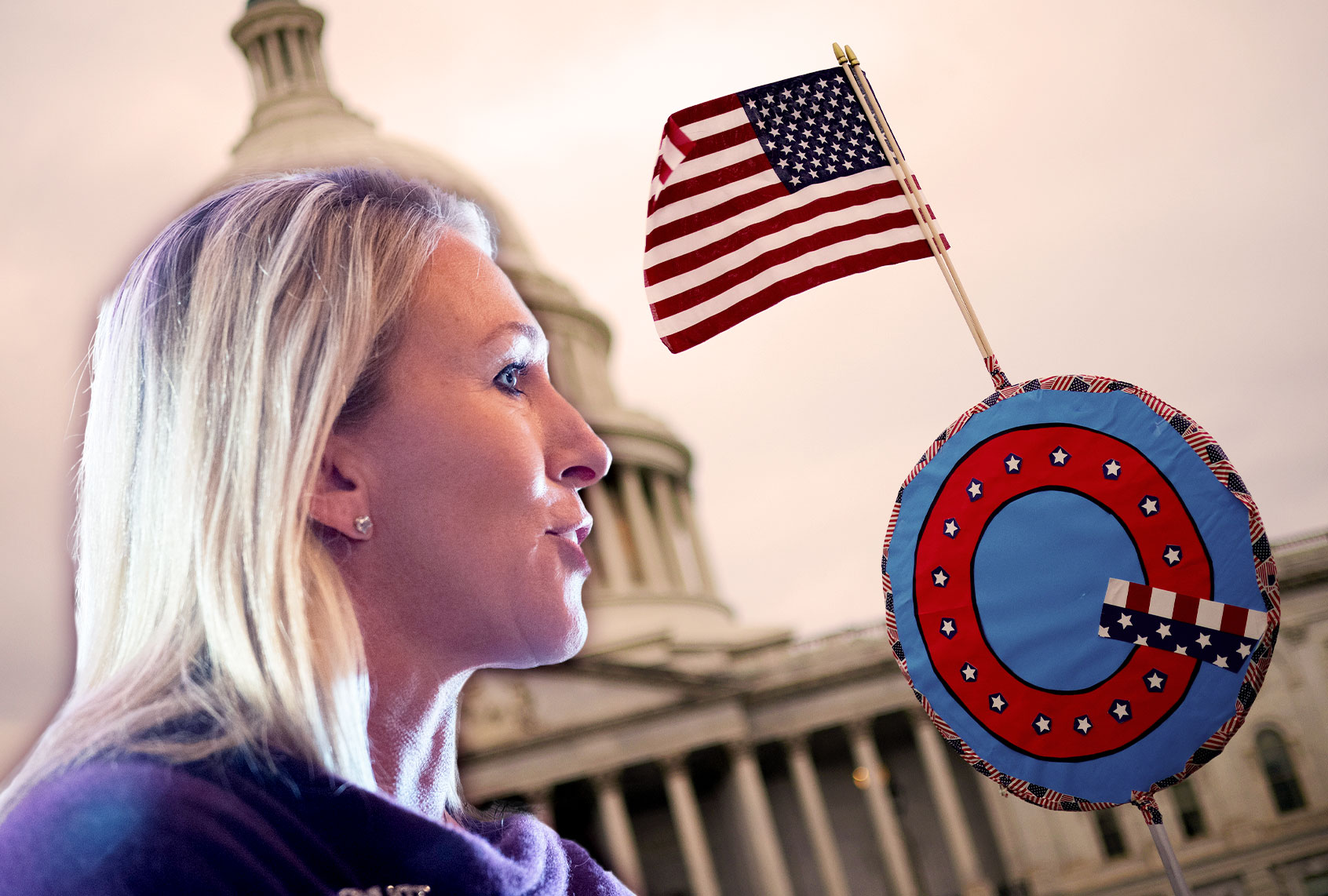 Marjorie Taylor Greene | Qanon (Photo illustration by Salon/Getty Image)