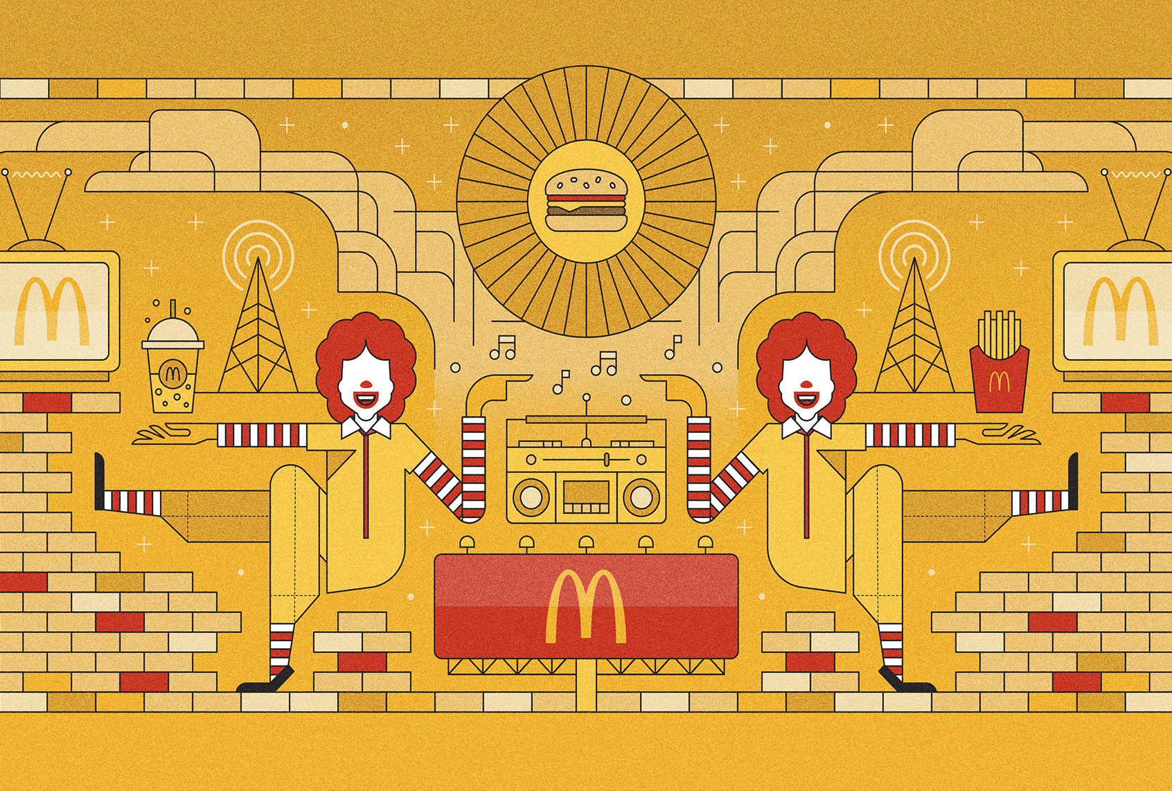 McDonald's (Art by George Butler/Twenty Thousand Hertz)