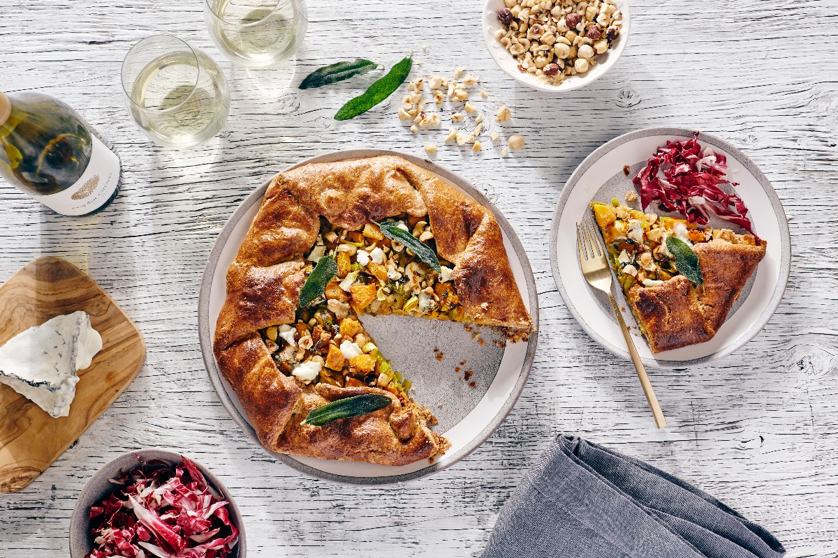 Savory squash and leek galette pie. (Getty Images)