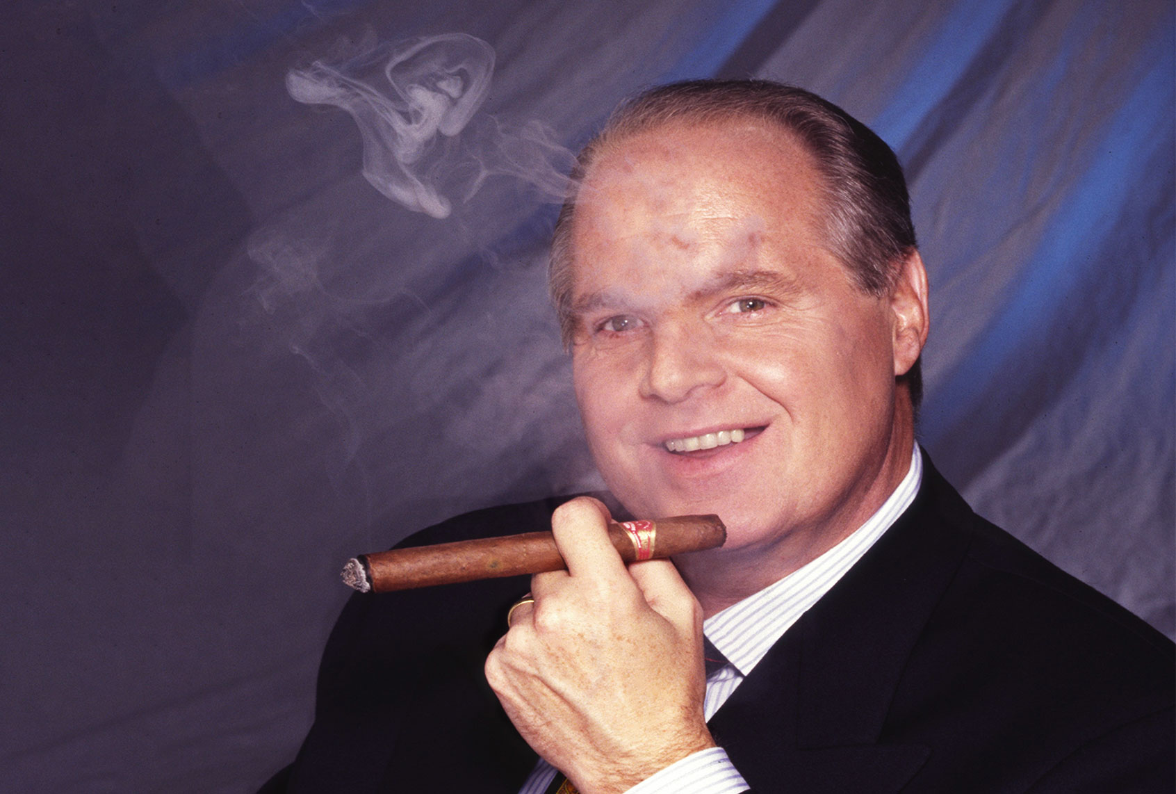 Rush Limbaugh poses for a Portrait on July 6th, 2005 in Los Angeles, California. (Harry Langdon/Getty Images)