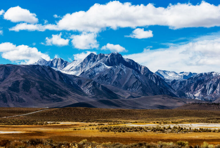 The Sierra Nevada Mountains as seen from the east, California. (Education Images/Universal Images Group via Getty Images)