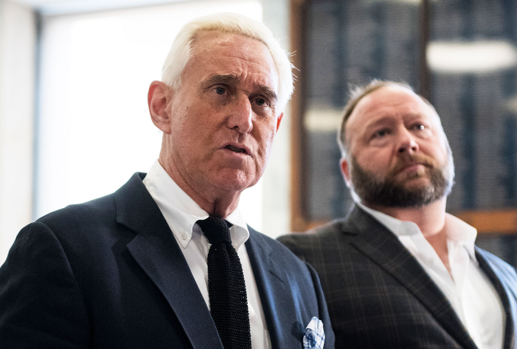 Roger Stone and Alex Jones (Bill Clark/CQ Roll Call)