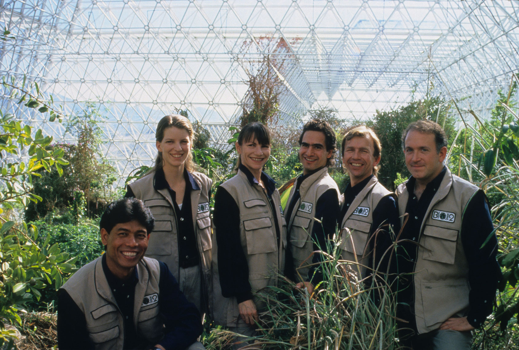 Biospherian 2nd crew (Courtesy of Institute of Ecotechnics)