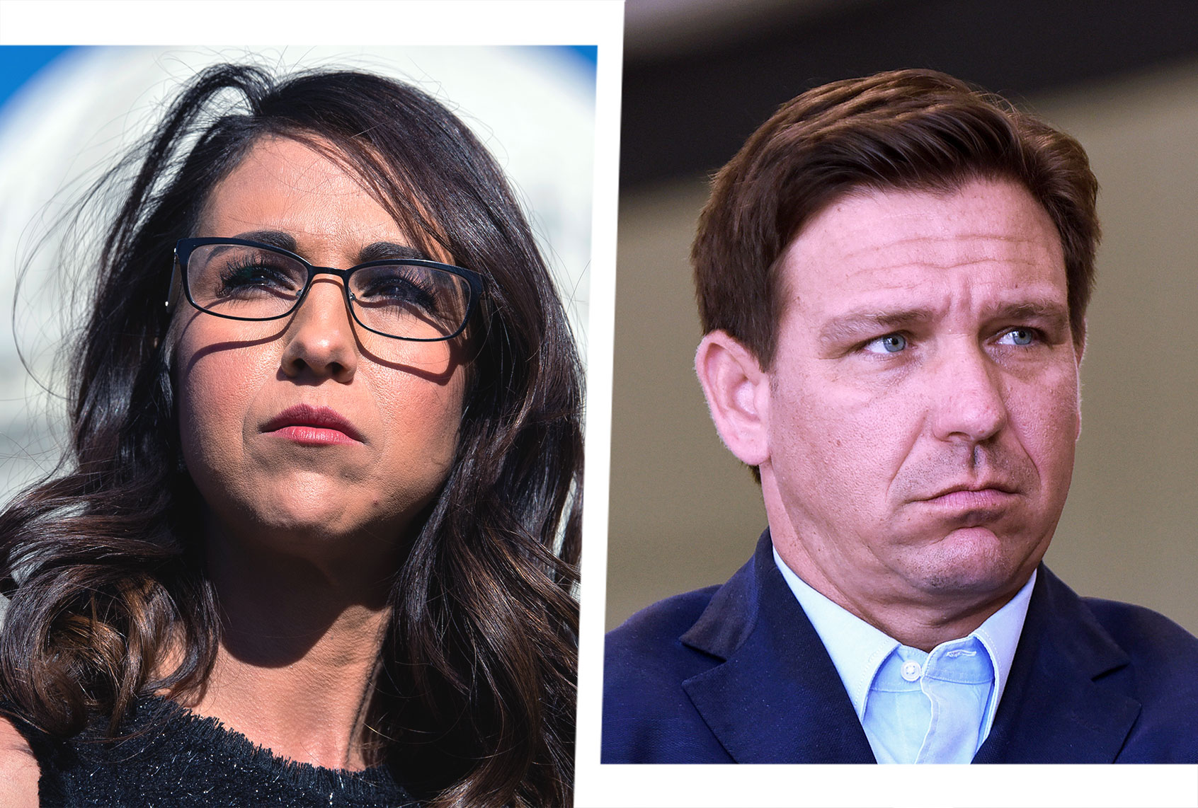 Lauren Boebert and Ron DeSantis (Photo illustration by Salon/Getty Images)