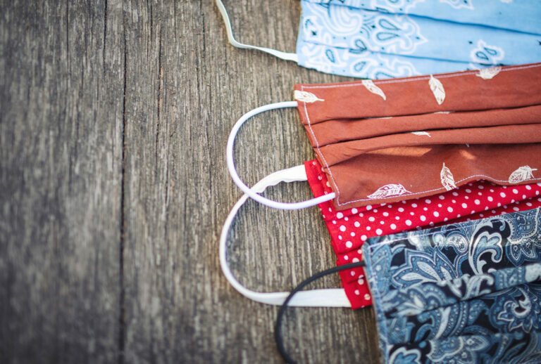 Various self-sewn masks to protect against viruses and bacteria (Getty Images)