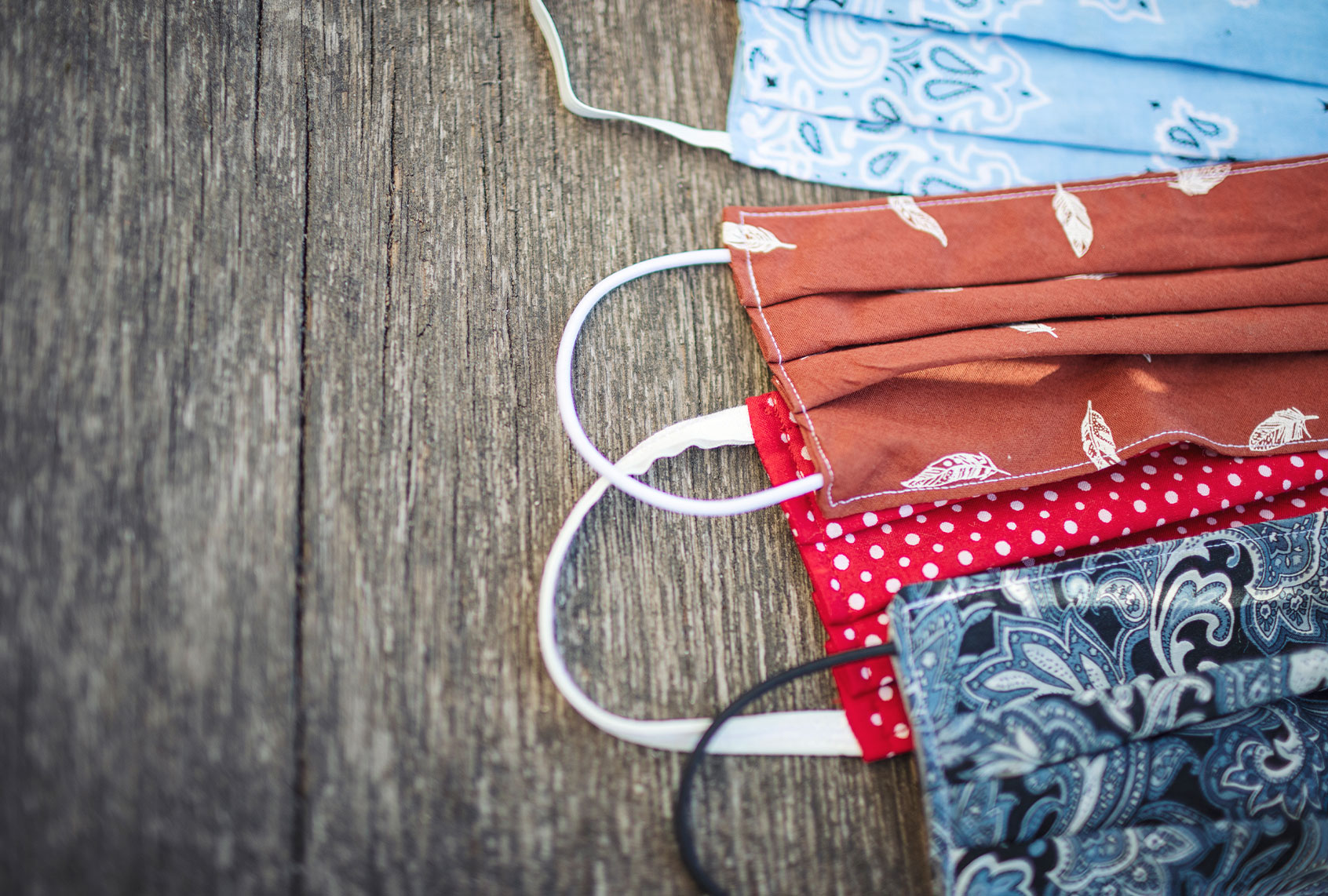 Various self-sewn masks to protect against viruses and bacteria (Getty Images)