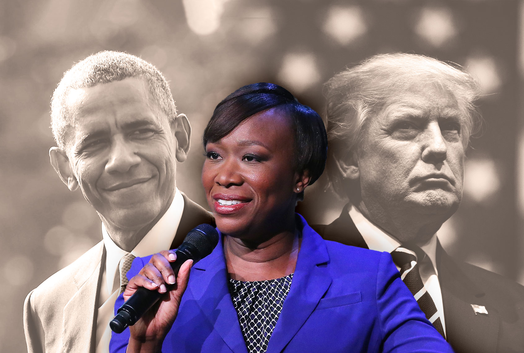 Joy Reid, Barack Obama and Donald Trump (Photo illustration by Salon/Getty Images)