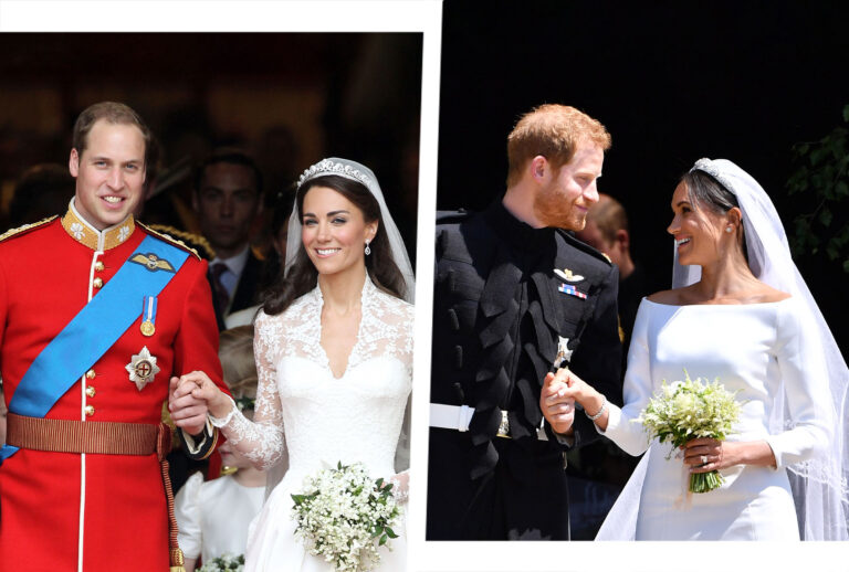 Weddings of Kate and William, and Meghan and Harry (Photo illustration by Salon/Getty Images)