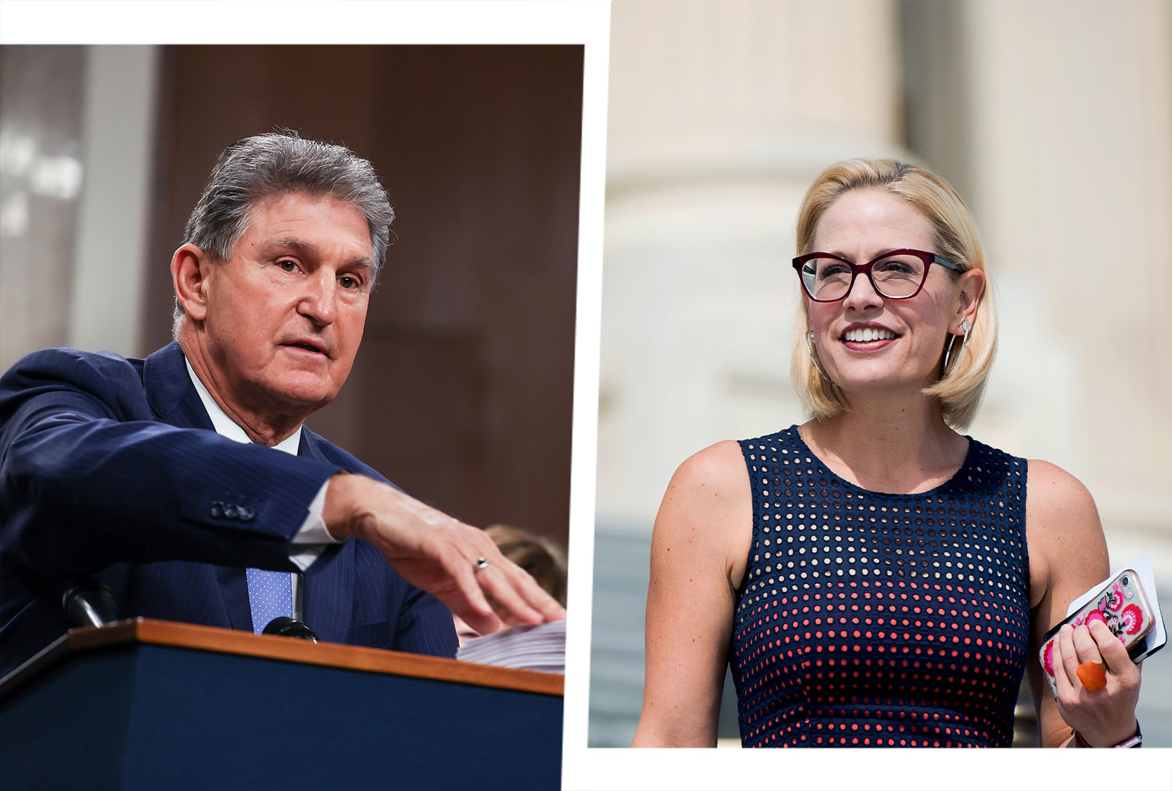 Joe Manchin and Kyrsten Sinema (Photo illustration by Salon/Getty Images)