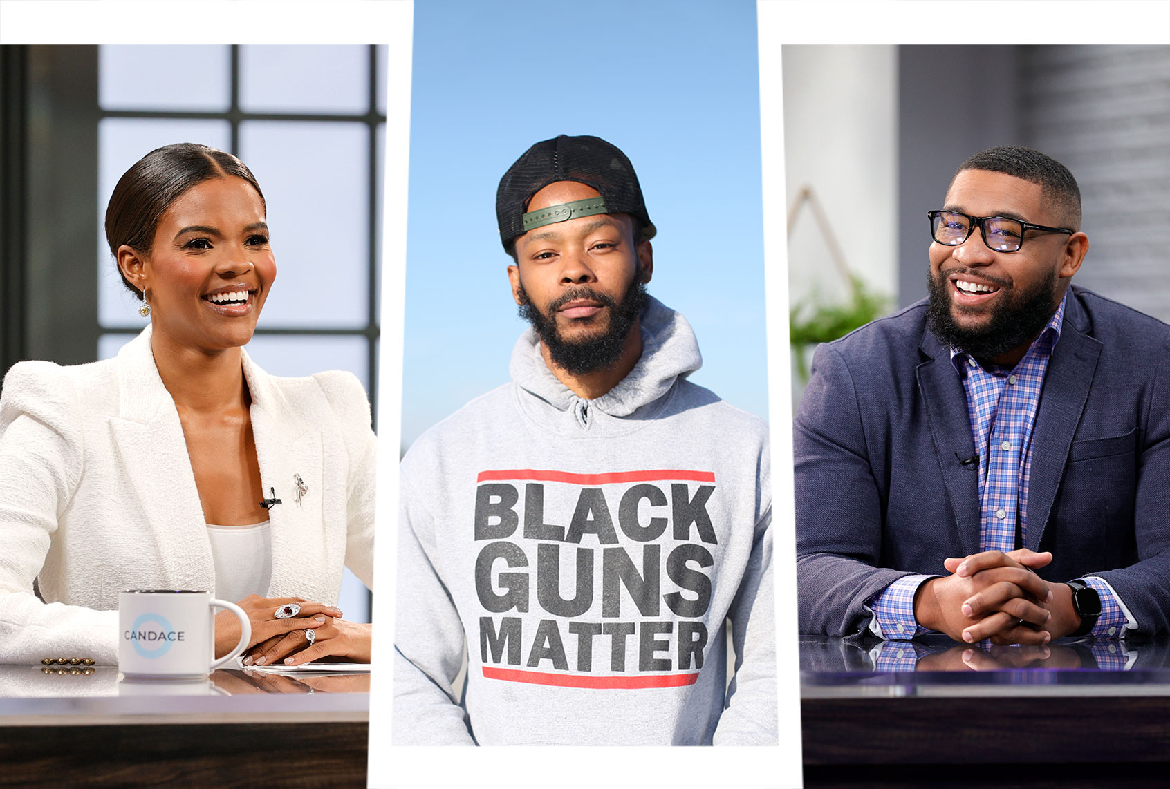 Candace Owens, Maj Toure and Brandon Tatum (Photo illustration by Salon/Getty Images)