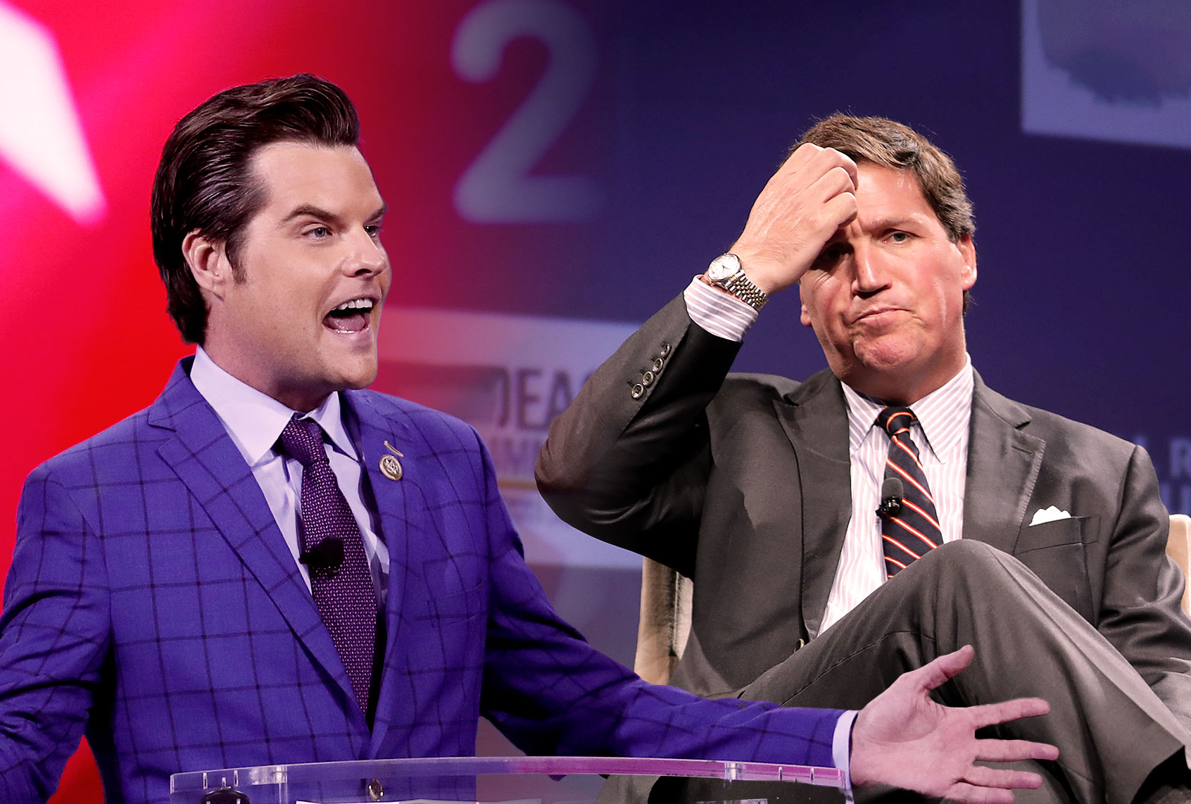 Matt Gaetz and Tucker Carlson (Photo illustration by Salon/Getty Images)