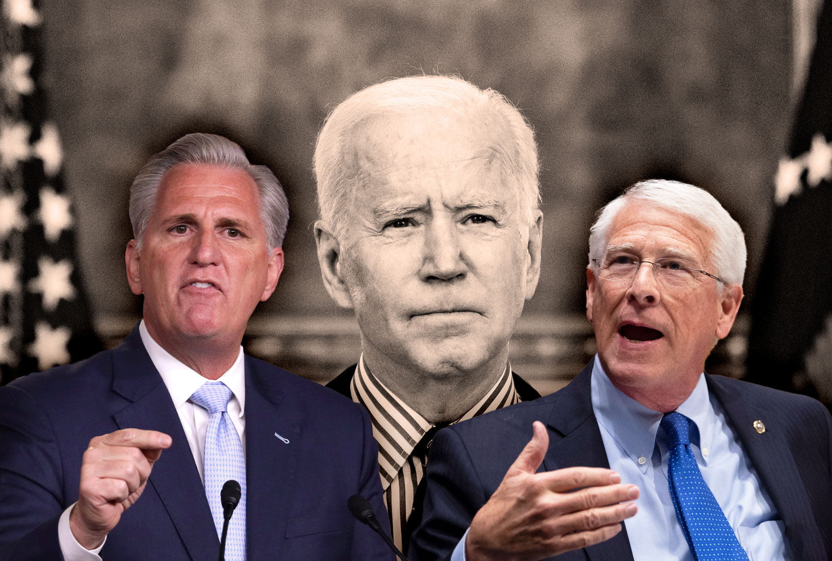 Kevin McCarthy, Roger Wicker and Joe Biden (Photo illustration by Salon/Getty Images)