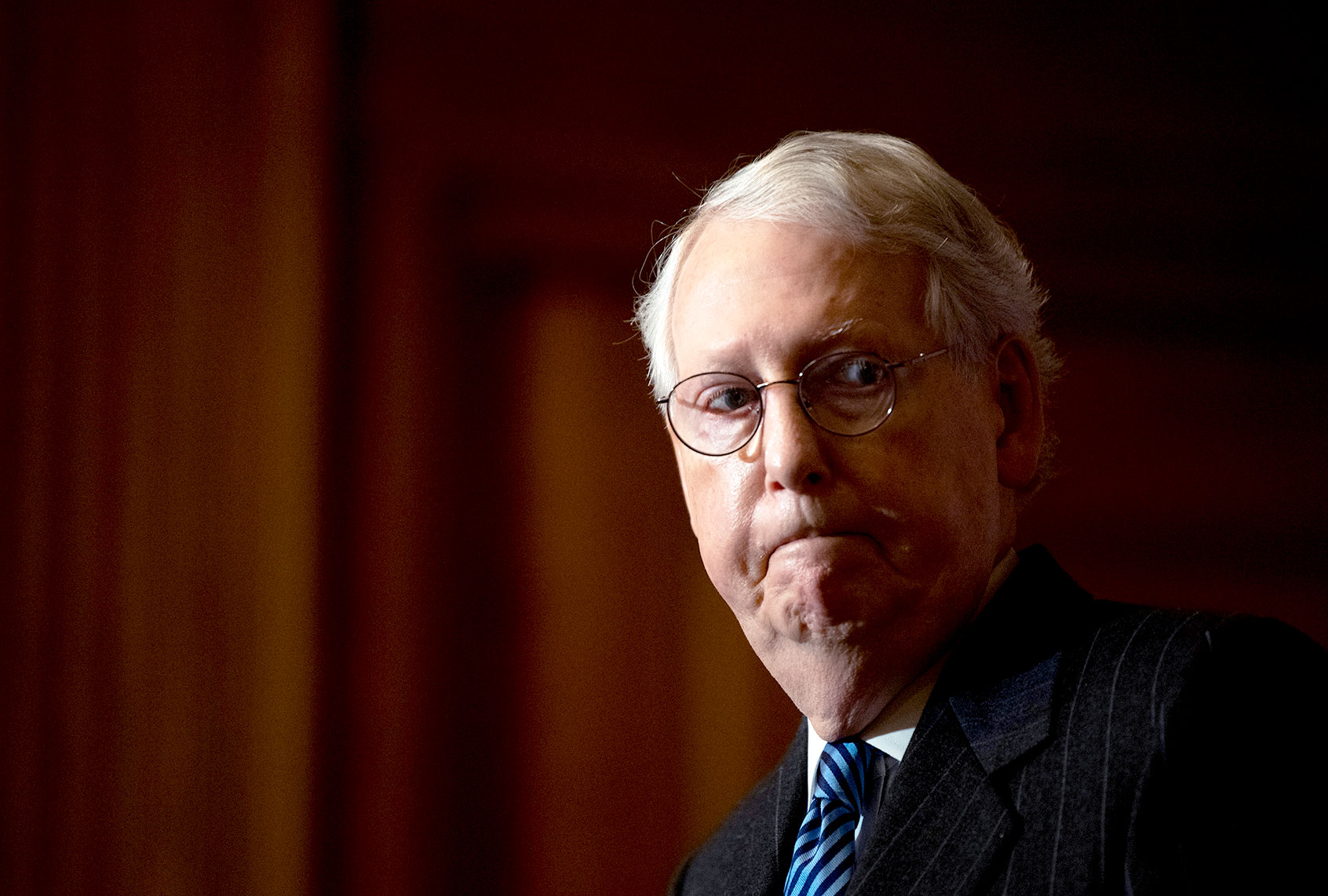 Senate Majority Leader Mitch McConnell, R-Ky (Caroline Brehman/CQ Roll Cal/POOLl)