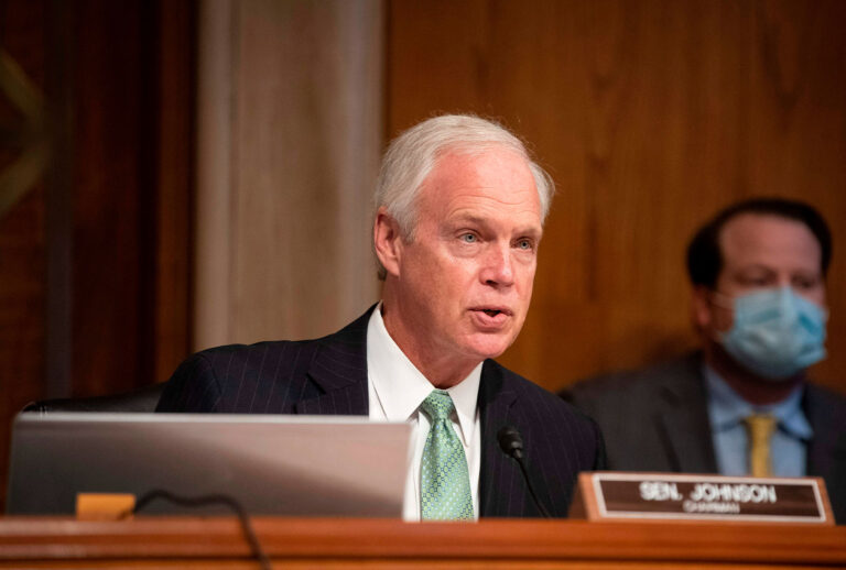 Senator Ron Johnson (R-WI) (ALEXANDER DRAGO/POOL/AFP via Getty Images)