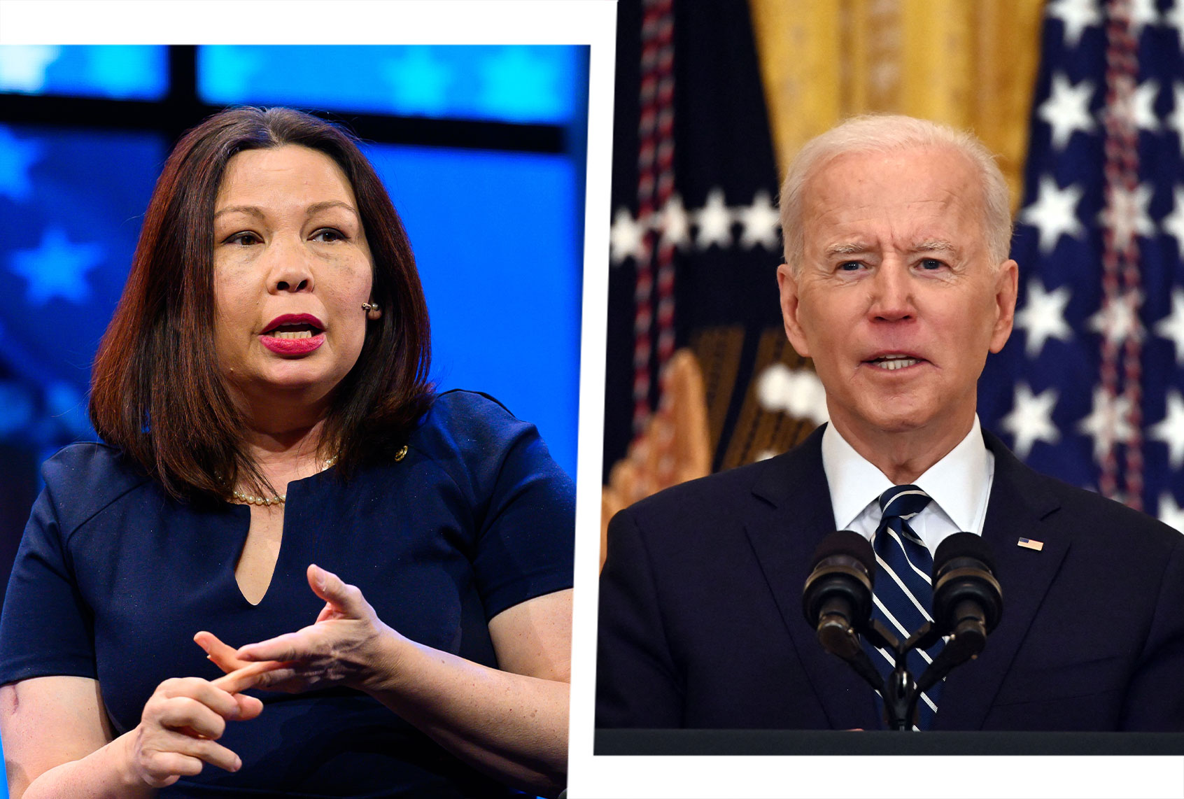 Tammy Duckworth and Joe Biden (Photo illustration by Salon/Getty Images)