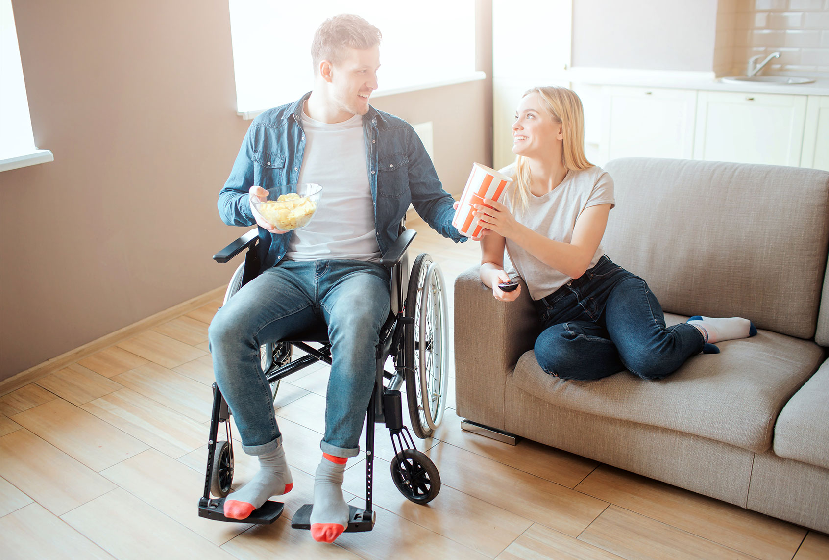 Couple watching movie together at home (Getty Images)