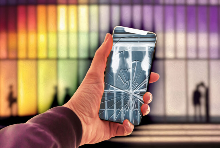 Altered image in phone (Illustration by Salon/Getty Images)