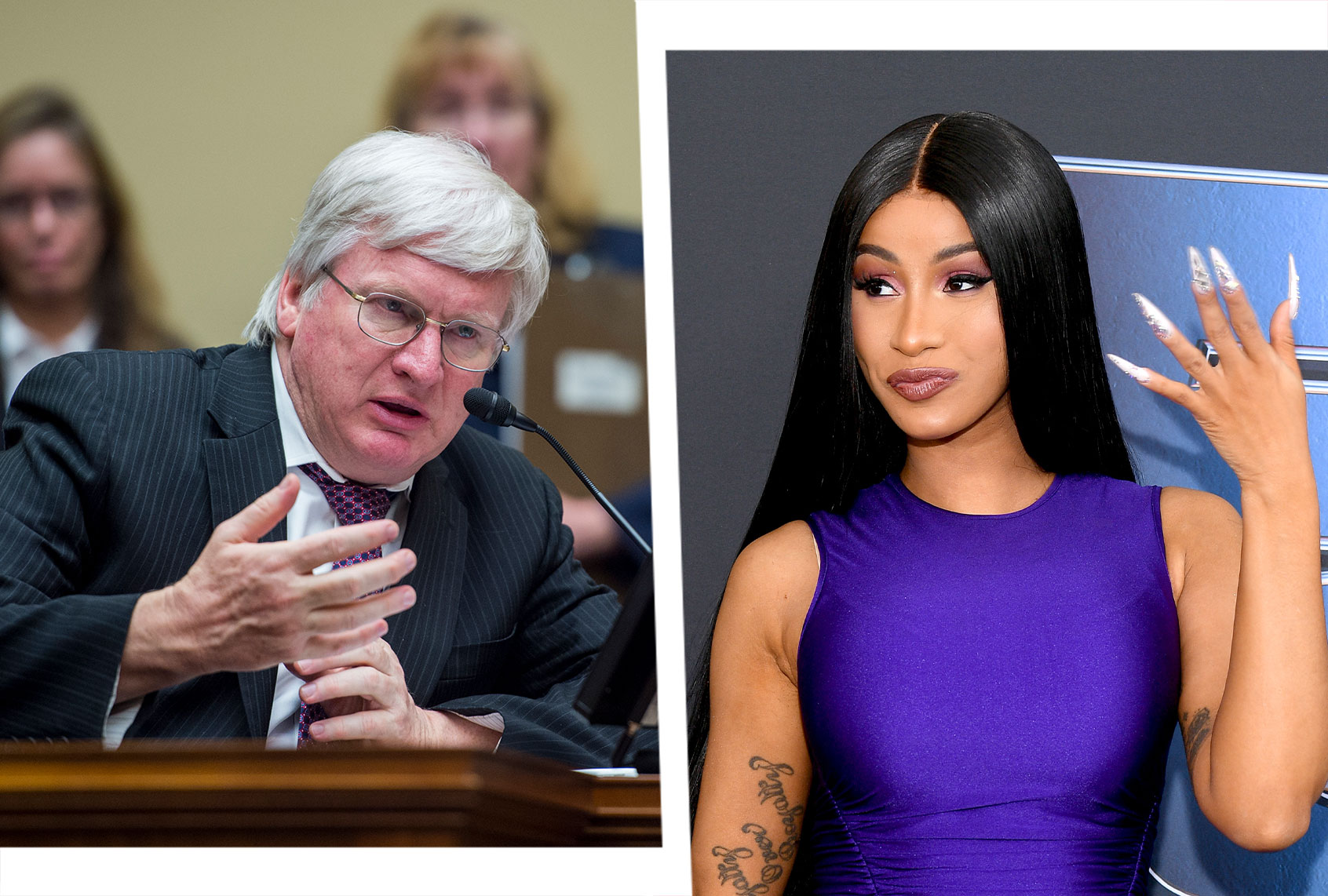 Glenn Grothman and Cardi B (Photo illustration by Salon/Getty Images)
