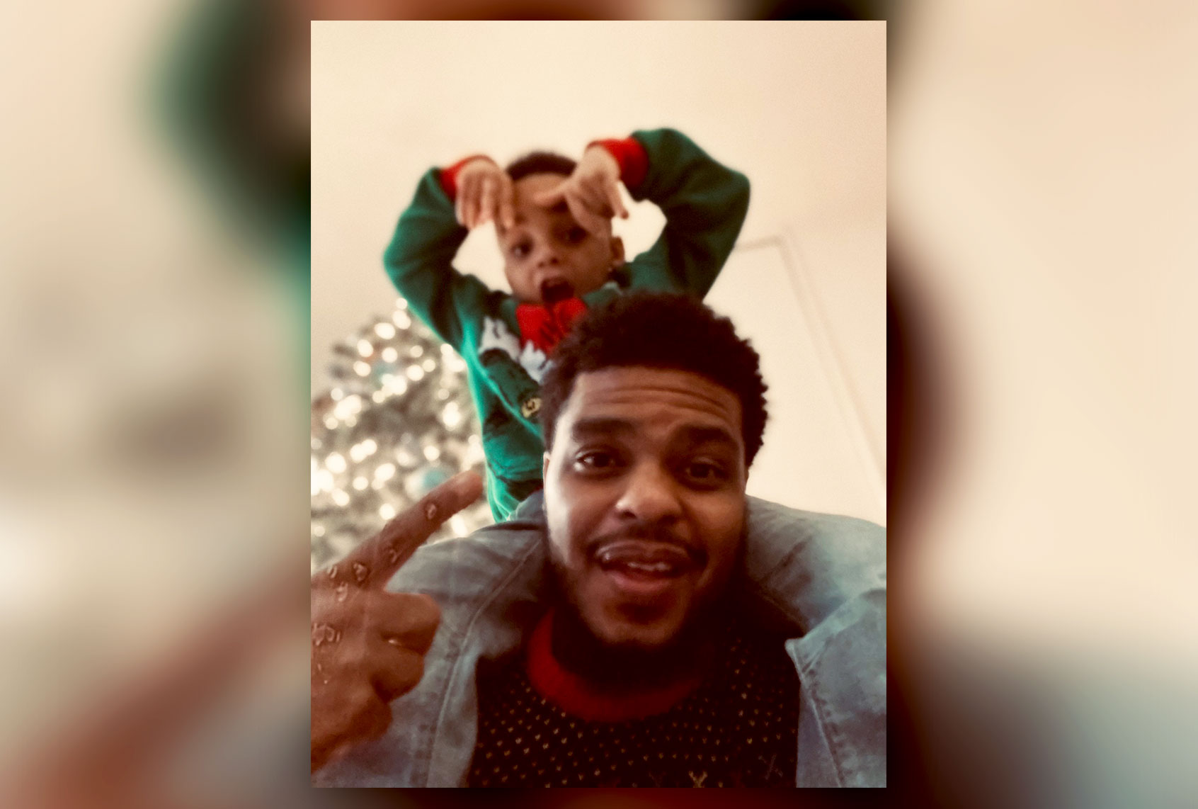 Wallace Lane and his son (Photo courtesy of the author)