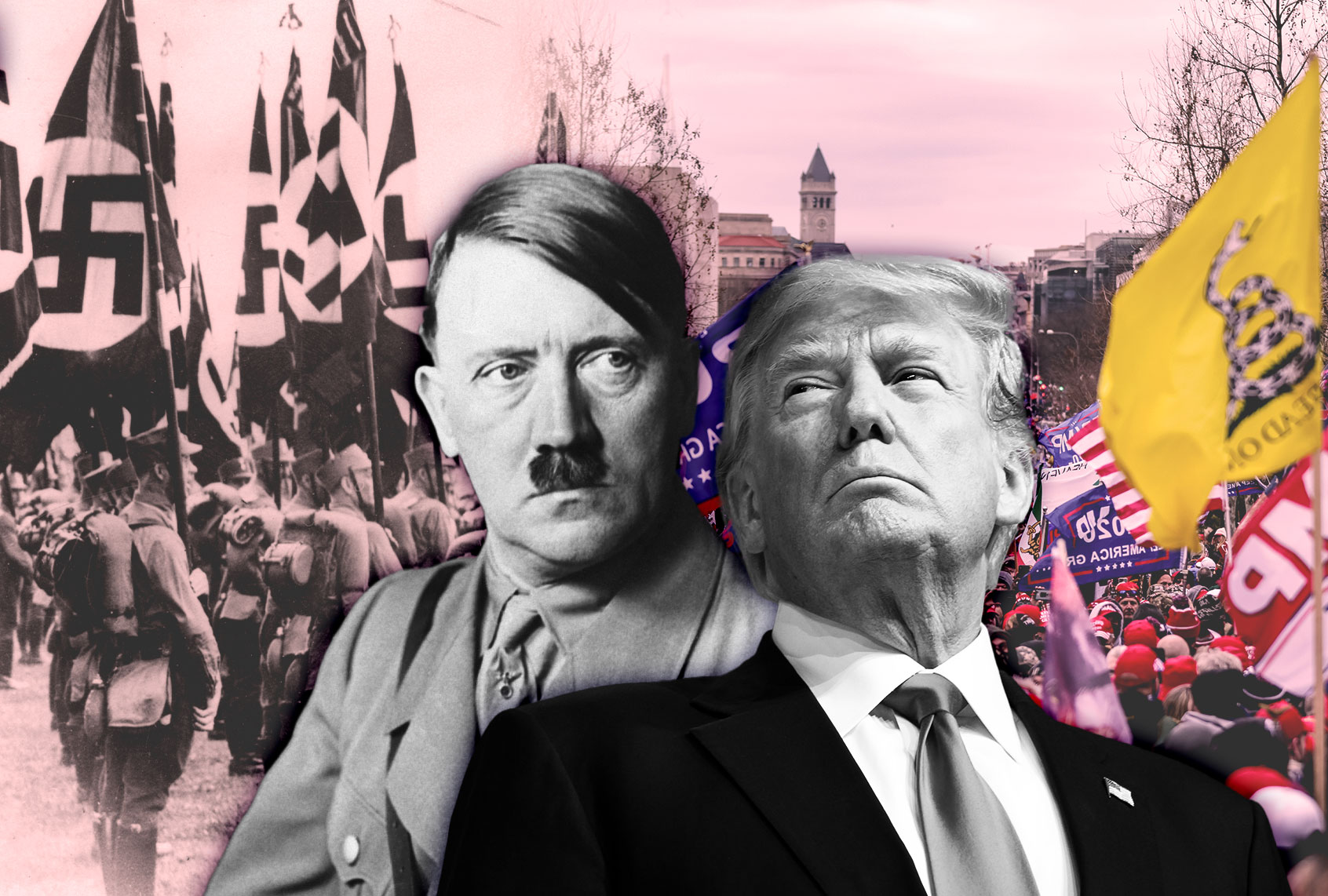 Donald Trump and Adolf Hitler (Photo illustration by Salon/Getty Images)