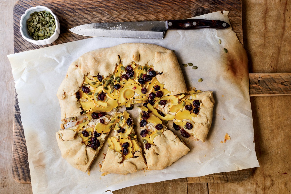 Squash and Goat Cheese Galette. (Mark Fleming/Yankee Magazine)