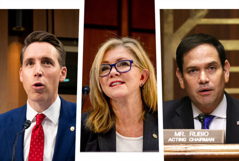 Josh Hawley, Marsha Blackburn and Marco Rubio (Photo illustration by Salon/Getty Images)