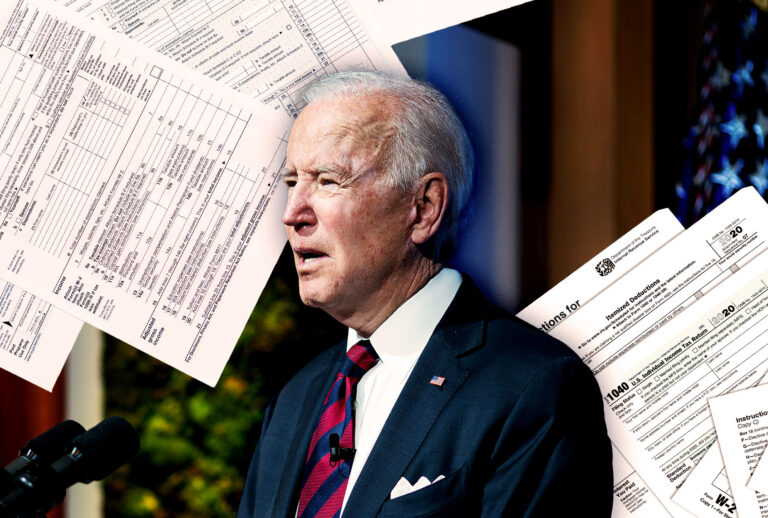 Joe Biden | Tax Forms (Photo illustration by Salon/Getty Images)