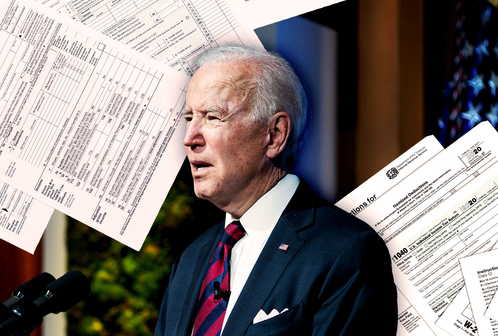 Joe Biden | Tax Forms (Photo illustration by Salon/Getty Images)