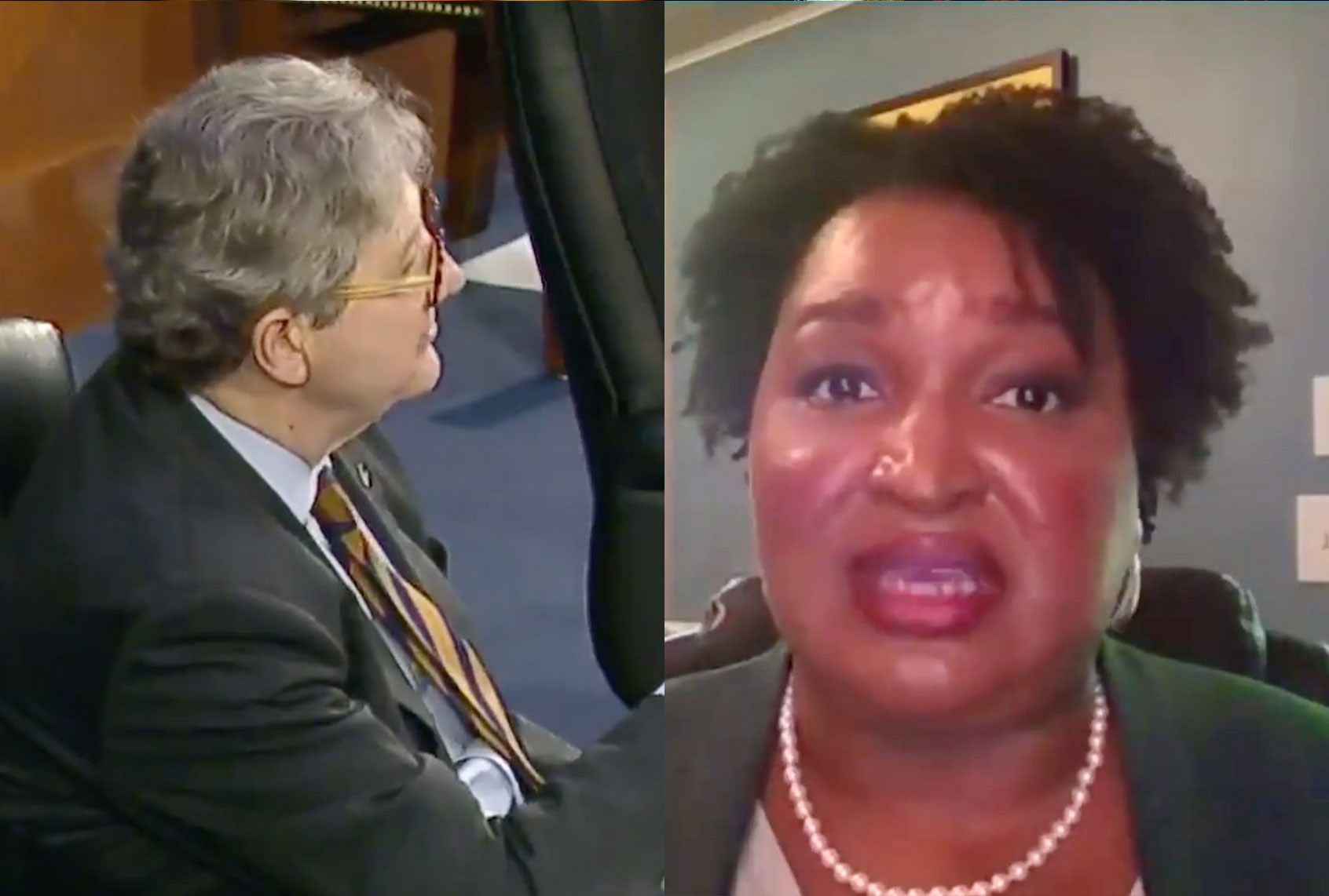 John Kennedy and Stacey Abrams (Senate Democrats)