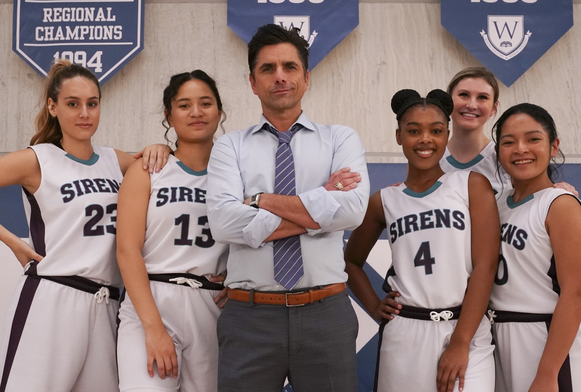 John Stamos in "Big Shot" (Disney+/Gilles MIngasson)
