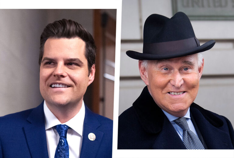 Matt Gaetz and Roger Stone (Photo illustration by Salon/Getty Images)