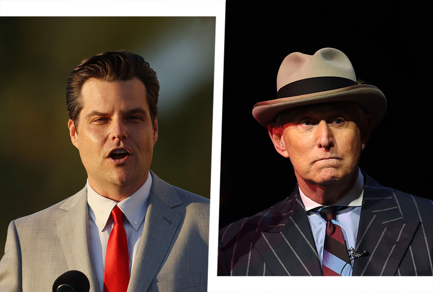 Matt Gaetz and Roger Stone (Photo illustration by Salon/Getty Images)