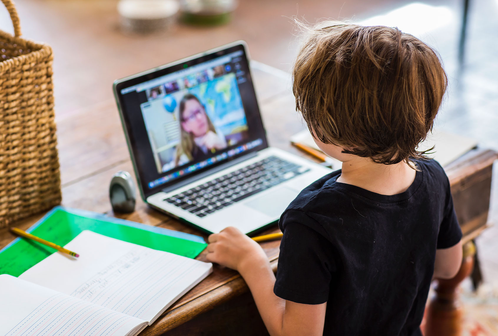 Middle-School child having a remote schooling session with his teacher (Getty Images)