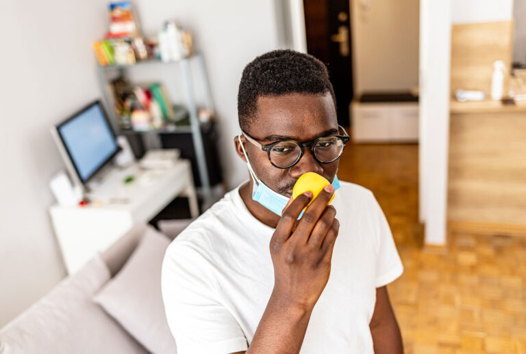 Anosmia or smell blindness, loss of the ability to smell, one of the possible symptoms of COVID-19 (Getty Images)