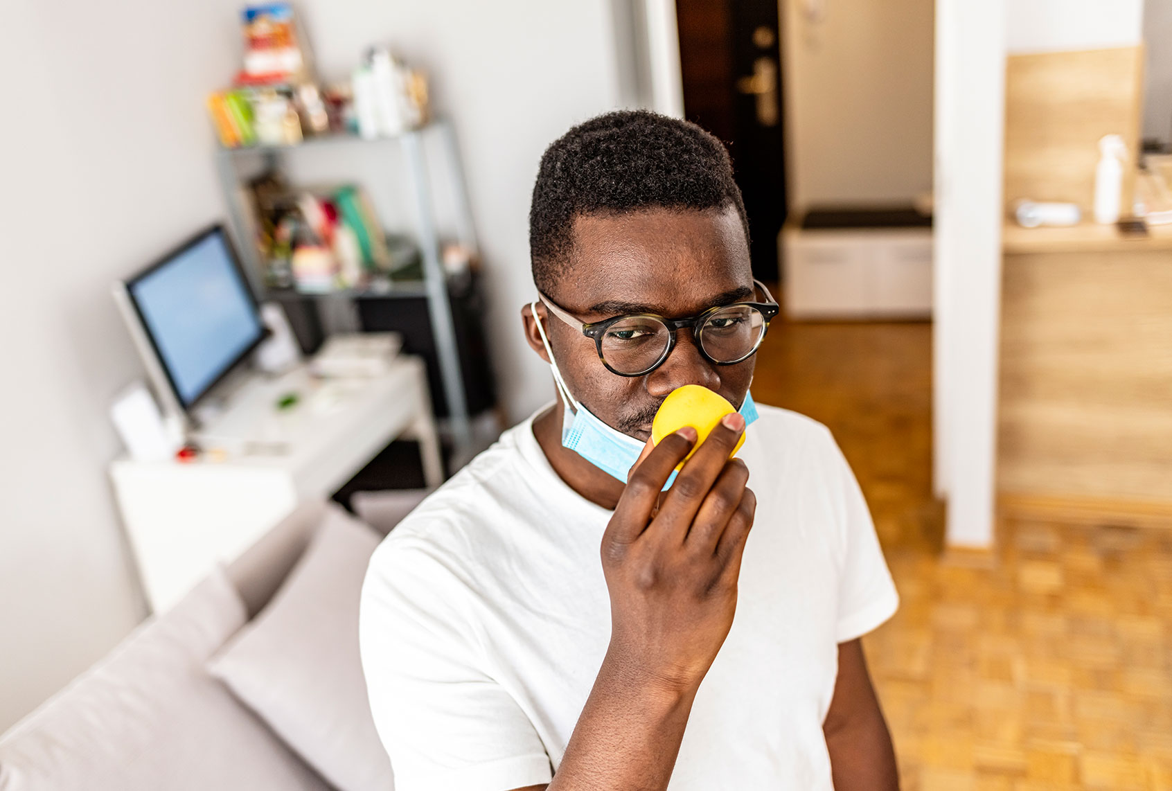 Anosmia or smell blindness, loss of the ability to smell, one of the possible symptoms of COVID-19 (Getty Images)