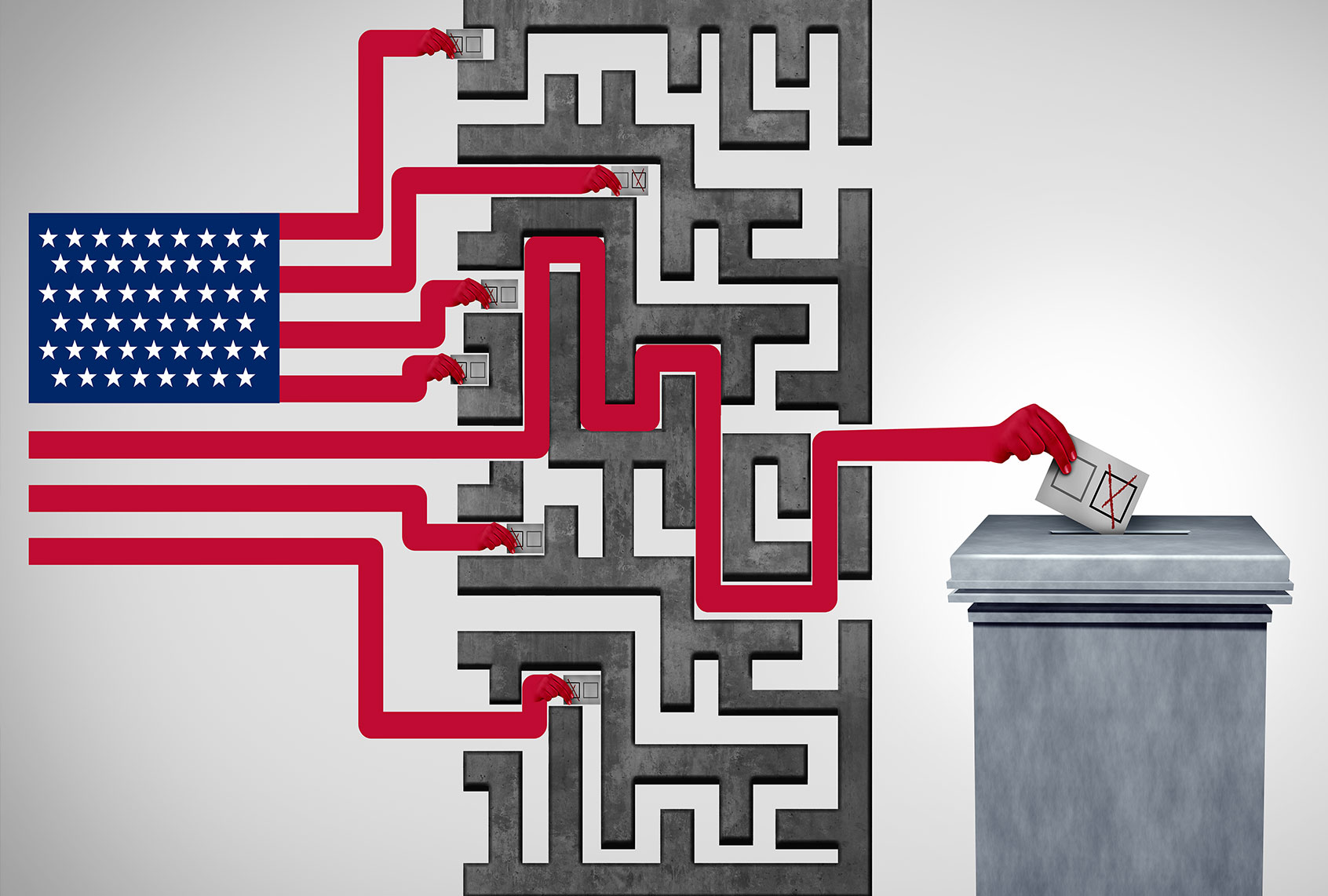 American Voting Suppression (Getty Images)
