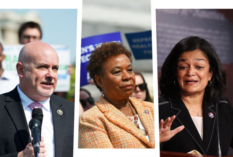 Barbara Lee, Mark Pocan and Pramila Jayapal (Photo illustration by Salon/Getty Images)
