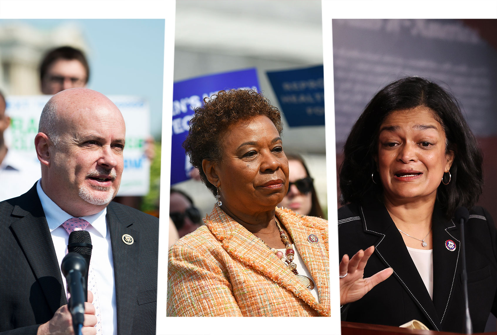 Barbara Lee, Mark Pocan and Pramila Jayapal (Photo illustration by Salon/Getty Images)