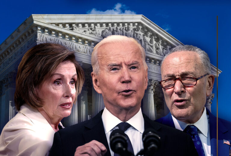 Nancy Pelosi, Joe Biden and Chuck Schumer (Photo illustration by Salon/Getty Images)