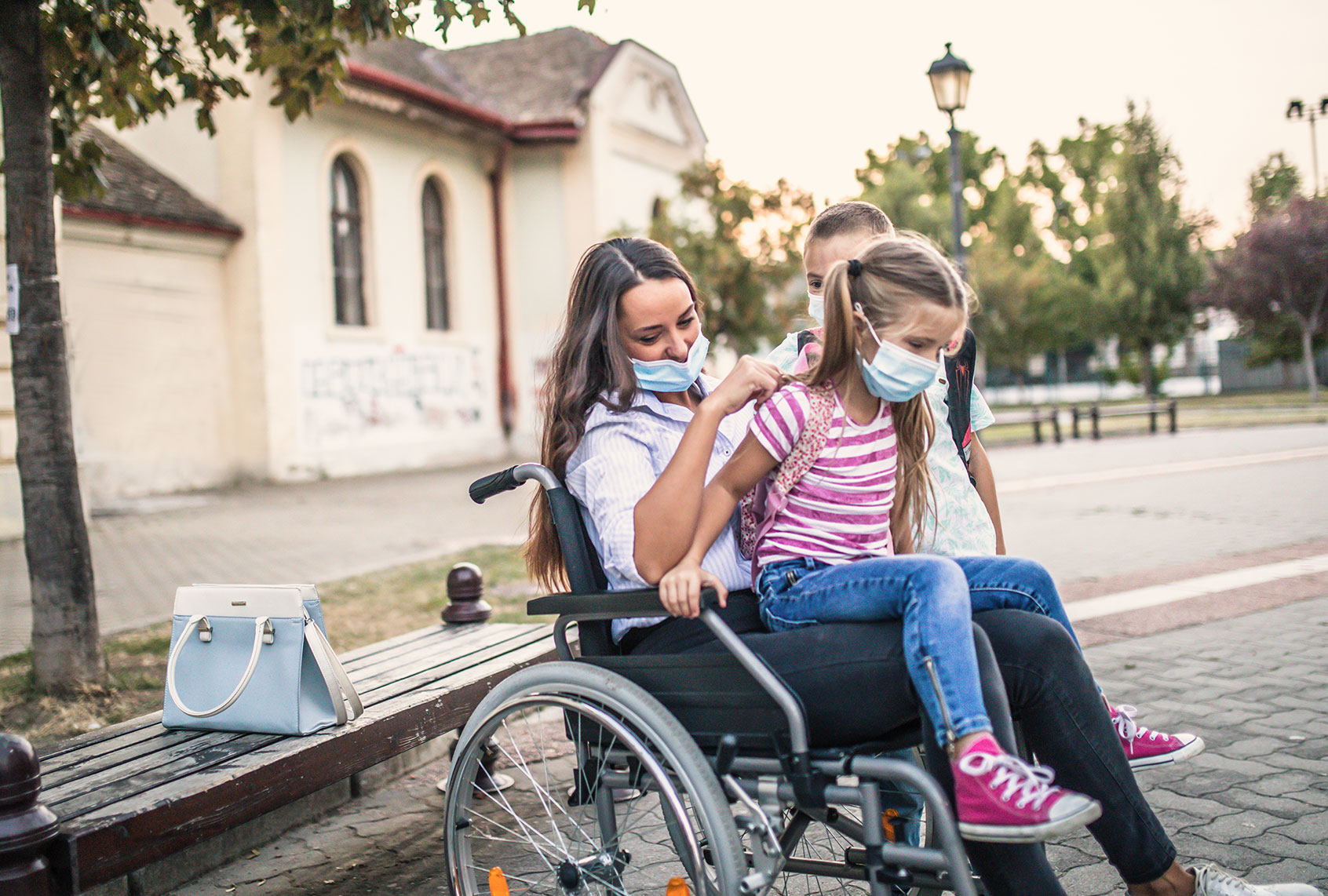 Handicapped mother with child (Getty Images)
