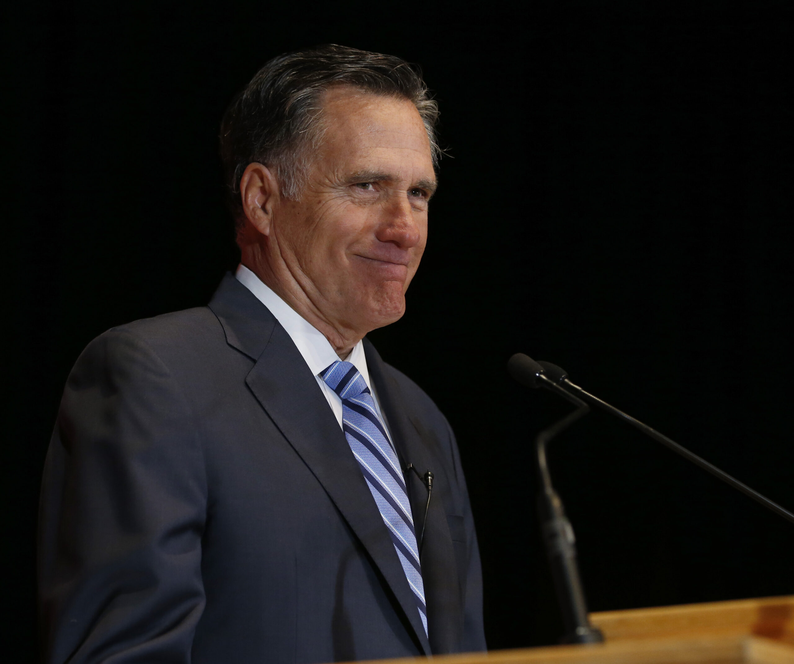 Sen. Mitt Romney was booed Saturday at the 2021 Utah GOP convention. (George Frey/Getty Images)