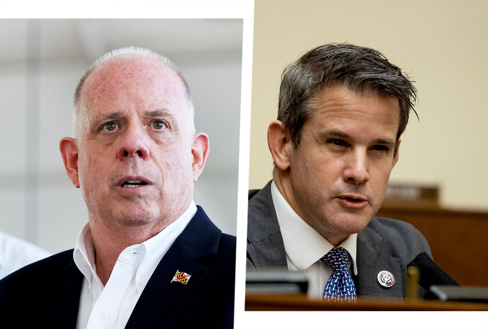 Larry Hogan and Adam Kinzinger (Photo illustration by Salon/Getty Images)