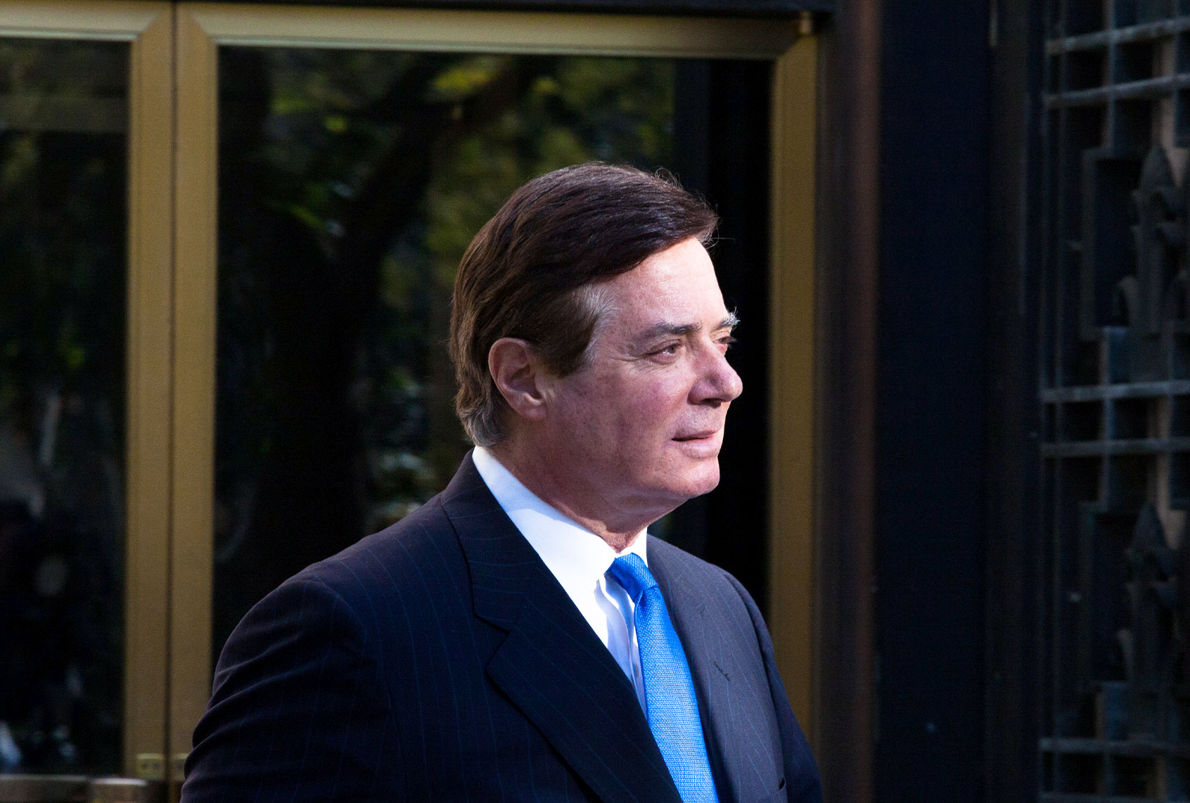 Former Trump campaign chairman Paul Manafort leaves federal court, October 30, 2017 in Washington, DC. Paul Manafort and Rick Gates, have been indicted by a federal grand jury in the investigation into Russian meddling in the U.S. election. (Keith Lane/Getty Images)