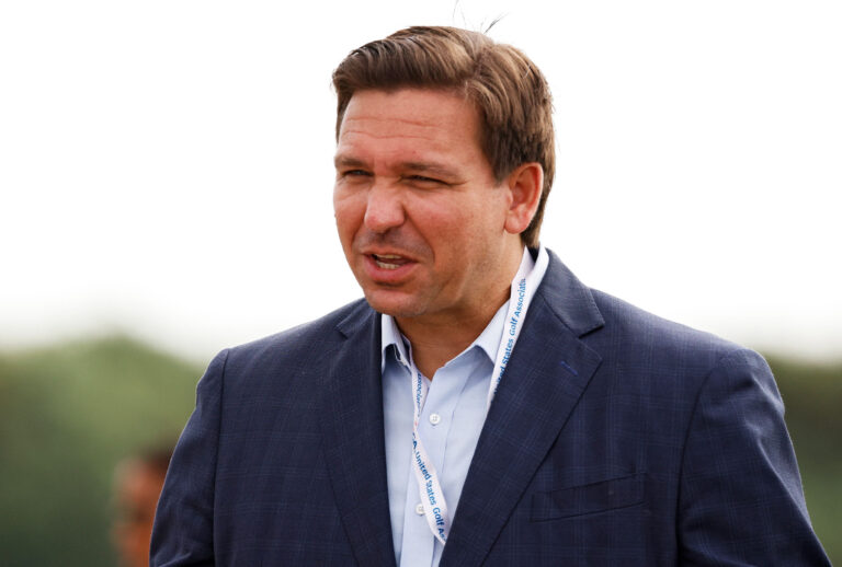 Florida governor Ron DeSantis (Cliff Hawkins/Getty Images))