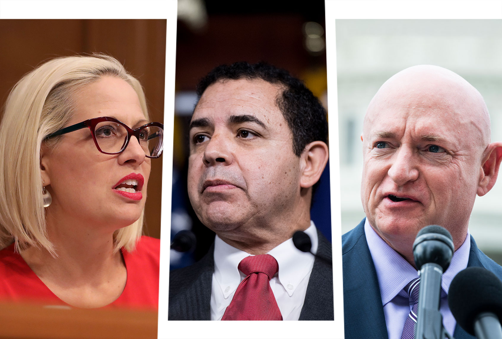 Kyrsten Sinema, Henry Cuellar and Mark Kelly (Photo illustration by Salon/Getty Images)