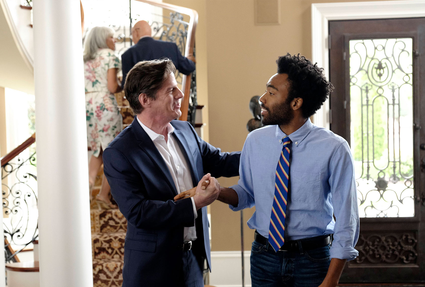 Rick Holmes as Craig Allen, Donald Glover as Earnest Marks in "Atlanta" (Guy D'Alema/FX)
