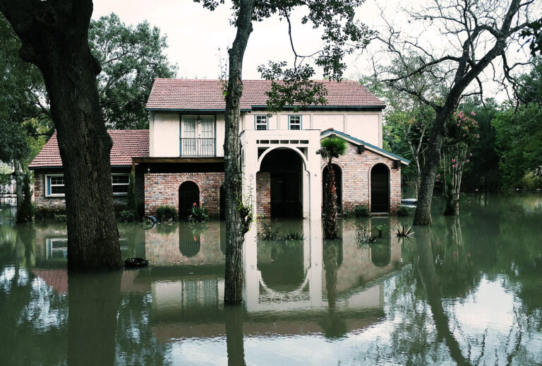 Homes remain flooded as Texas moved toward recovery from the devastation of Hurricane Harvey on September 4, 2017 in Houston, Texas. (Spencer Platt/Getty Images)