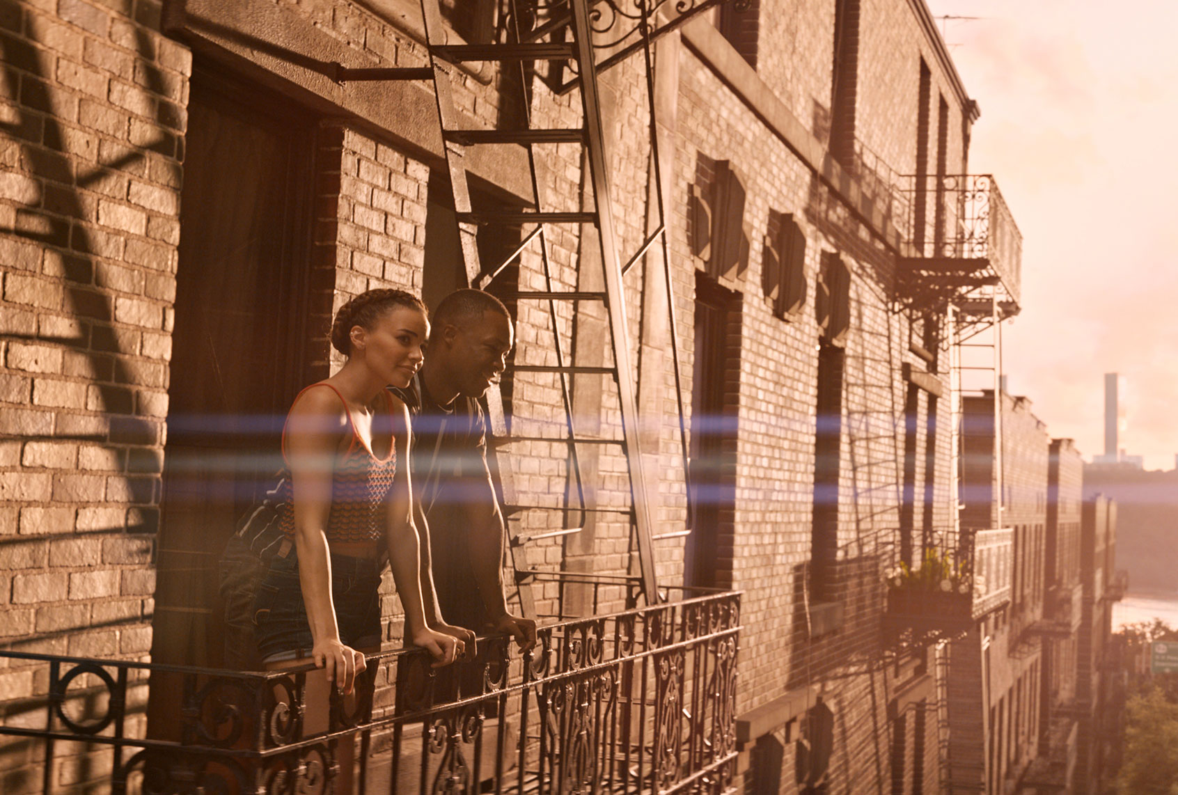 Leslie Grace and Corey Hawkins in "In the Heights" (Warner Bros.)