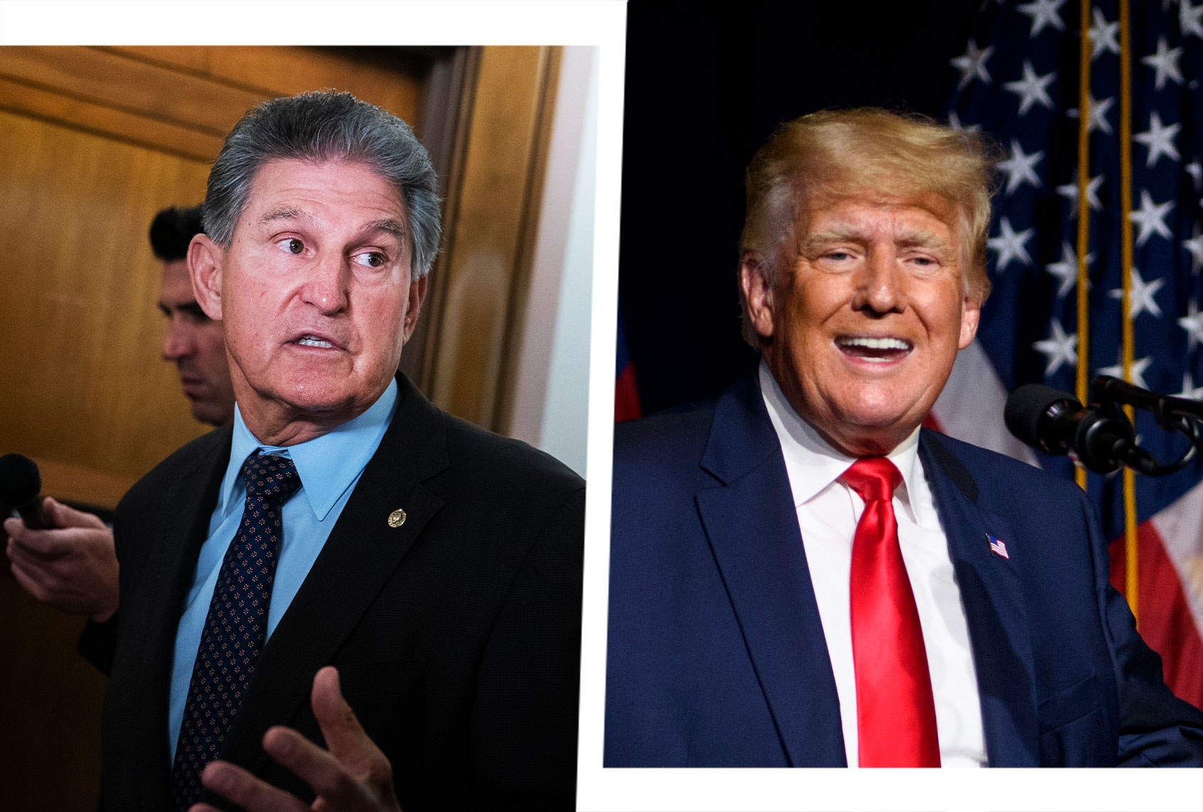 Joe Manchin and Donald Trump (Photo illustration by Salon/Getty Images)