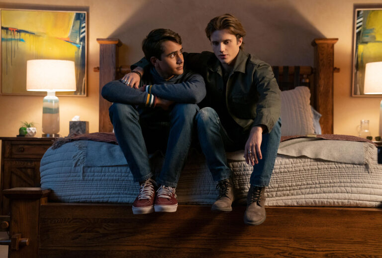 Michael Cimino as Victor and George Sear as Benji in "Love Victor" (Hulu)